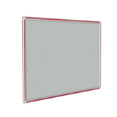 Ghent Vinyl Bulletin Board w/ DecoAurora Aluminum Frame, 4'H x 12'W, Red_1
