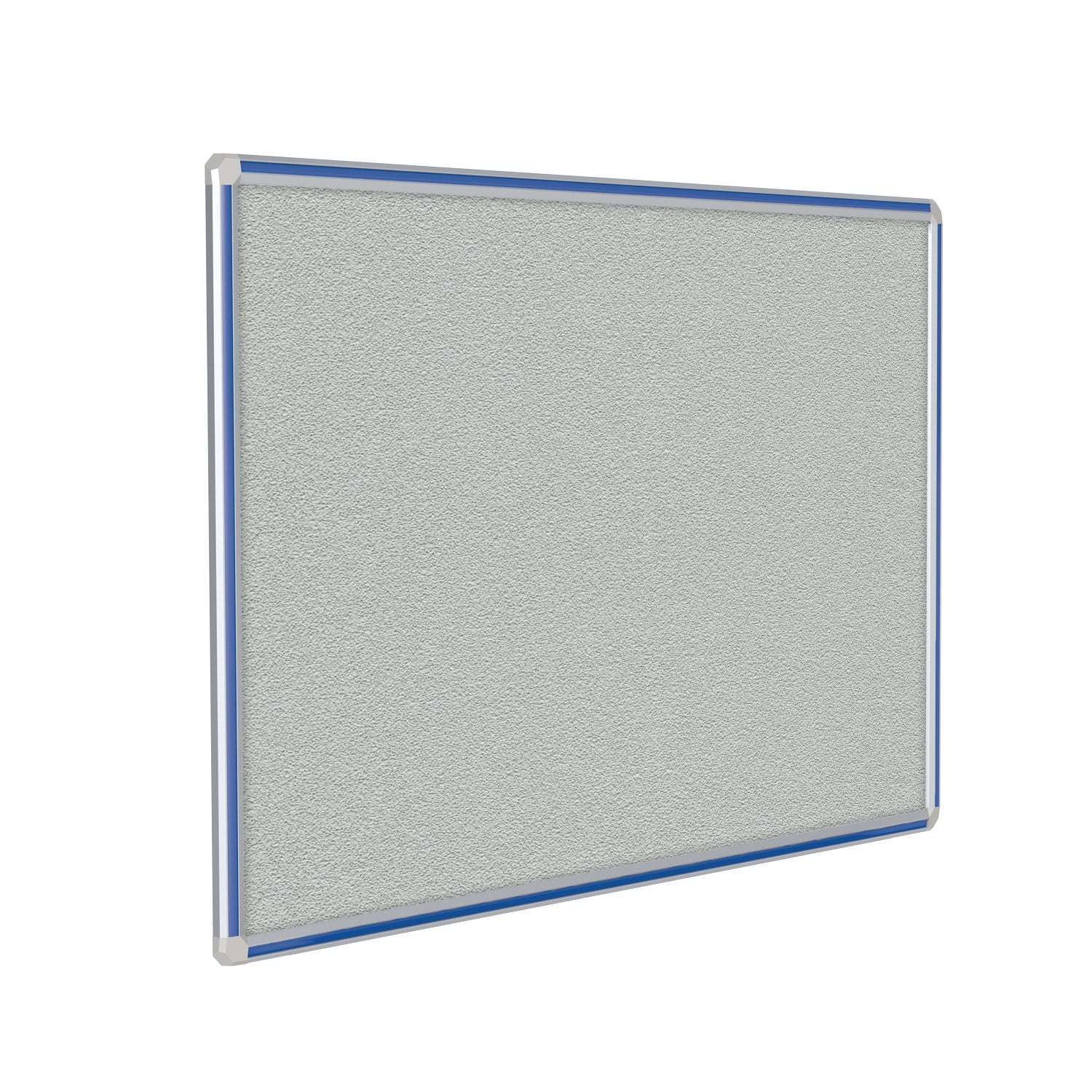 Ghent Vinyl Bulletin Board w/ DecoAurora Aluminum Frame, 4'H x 10'W, Royal Blue_1