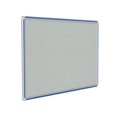 Ghent Vinyl Bulletin Board w/ DecoAurora Aluminum Frame, 4'H x 4'W, Royal Blue_1