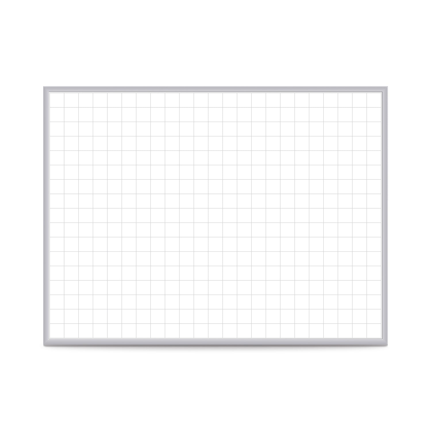 Ghent 2"x2" Grid Whiteboard, Magnetic, 4'H x 8'W_0