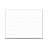 Ghent 2"x2" Grid Whiteboard, Magnetic, 4'H x 8'W_0