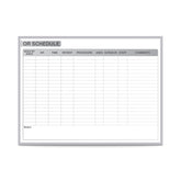 Ghent OR Schedule Whiteboard, Magnetic, 4'H x 8'W_0