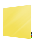 Ghent Harmony Glassboard w/ Standoffs, Magnetic, Radius Corners, 4'H x 4'W, Yellow_0