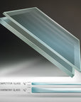 Ghent Harmony Glassboard w/ Standoffs, Magnetic, Square Corners, 4'H x 10'W, Green_3