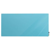 Ghent Harmony Glassboard w/ Standoffs, Non-magnetic, Radius Corners, 4'H x 10'W, Blue_0