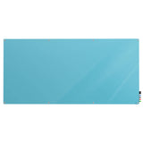 Ghent Harmony Glassboard w/ Standoffs, Non-magnetic, Radius Corners, 4'H x 10'W, Blue_0