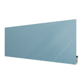 Ghent Harmony Glassboard w/ Standoffs, Non-magnetic, Radius Corners, 4'H x 10'W, Denim_1