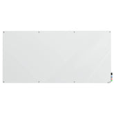 Ghent Harmony Glassboard w/ Standoffs, Non-magnetic, Radius Corners, 4'H x 10'W, Frosted_0