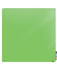 Ghent Harmony Glassboard w/ Standoffs, Magnetic, Radius Corners, 4'H x 4'W, Green_1