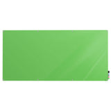 Ghent Harmony Glassboard w/ Standoffs, Magnetic, Radius Corners, 4'H x 10'W, Green_0