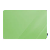 Ghent Harmony Glassboard w/ Standoffs, Magnetic, Radius Corners, 2'H x 3'W, Green_0