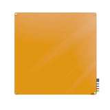 Ghent Harmony Glassboard w/ Standoffs, Magnetic, Radius Corners, 4'H x 4'W, Marigold_1