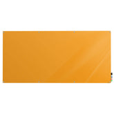 Ghent Harmony Glassboard w/ Standoffs, Magnetic, Radius Corners, 4'H x 10'W, Marigold_0