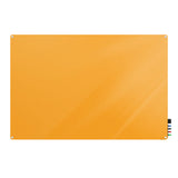 Ghent Harmony Glassboard w/ Standoffs, Non-magnetic, Radius Corners, 2'H x 3'W, Marigold_0
