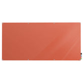 Ghent Harmony Glassboard w/ Standoffs, Magnetic, Radius Corners, 4'H x 10'W, Peach_0