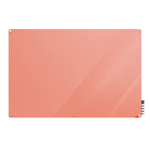 Ghent Harmony Glassboard w/ Standoffs, Non-magnetic, Radius Corners, 2'H x 3'W, Peach_0
