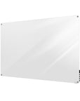 Ghent Harmony Glassboard w/ Standoffs, Non-magnetic, Radius Corners, 2'H x 3'W, White_1