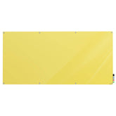 Ghent Harmony Glassboard w/ Standoffs, Non-magnetic, Radius Corners, 4'H x 10'W, Yellow_0