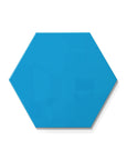 Ghent Hex LINK Powder-Coated Steel Whiteboard, Magnetic, Bright Blue, 18" x 21_0