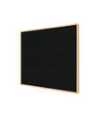 Ghent Fabric Bulletin Board w/ Modern Maple Impression Frame, 4'H x 4'W, Black_0