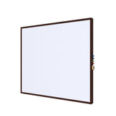 Ghent Porcelain Whiteboard, Magnetic w/ Modern Espresso Impression Frame, 3'H x 4'W_0