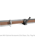 Ghent Aluminum 2" Maprail w/ Cork Insert, 8'L, 6 Per Carton_1