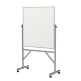 Ghent Reversible Porcelain Whiteboard, Magnetic w/ Aluminum Frame, 4'H x 3'W_0