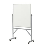 Ghent Reversible Porcelain Whiteboard, Magnetic w/ Aluminum Frame, 4'H x 3'W_0
