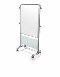 Ghent Nexus Easel, Mobile 2-Sided Porcelain Whiteboard, Magnetic, 46"H x 34"W_0