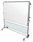 Ghent Nexus IdeaWall, Mobile 2-Sided Porcelain Whiteboard, Magnetic, 46"H x 70"W_0