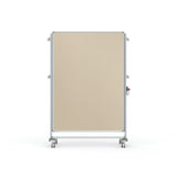 Ghent Nexus Partition, Mobile 2-Sided Fabric Bulletin Board, 65"H x 46"W, Beige_1