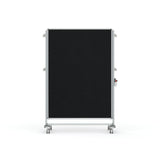 Ghent Nexus Partition, Mobile 2-Sided Fabric Bulletin Board, 65"H x 46"W, Black_1