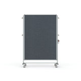 Ghent Nexus Partition, Mobile 2-Sided Fabric Bulletin Board, 65"H x 46"W, Gray_1