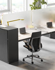 Ghent Partition Extender, Frosted Thermoplastic w/ Screws, 30"H x 48"W_3