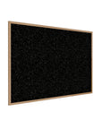 Ghent Recycled Bulletin Board w/ Oak Finish Frame, 2'H x 3'W, Tan Speckled_1