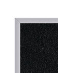 Ghent Recycled Bulletin Board w/ Aluminum Frame, 4'H x 10'W, Black_2