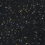 Ghent 1 Door Enclosed Recycled Rubber Bulletin Board w/ Walnut Wood Frame, 24"H x 18"W, Confetti_0