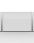 Ghent VisuALL PC Whiteboard Cabinet w/ Fabric Bulletin Board Exterior Doors, Gray_3