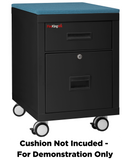 Mobile Pedestal Fire-Rated Letter or Legal File Cabinet