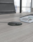 Bush Business Furniture 72W x 36D Boat Shaped Conference Table with Wood Base | Position 15