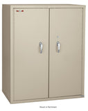 Fire Resistant - Double door storage cabinet with letter end tab inserts - 44"H