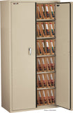 Fire Resistant - Double door storage cabinet with legal end tab inserts - 72"H