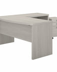 Office by kathy ireland® Echo L Shaped Bow Front Desk with Mobile File Cabinet