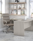Office by kathy ireland® Echo L Shaped Bow Front Desk