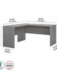 Office by kathy ireland® Echo L Shaped Desk