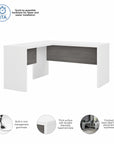 Office by kathy ireland® Echo L Shaped Desk