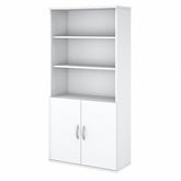 Bush Business Furniture Easy Office 5 Shelf Bookcase with Doors