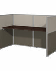 Bush Business Furniture Easy Office 60W Cubicle Desk Workstation with 45H Closed Panels