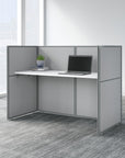 Bush Business Furniture Easy Office 60W Cubicle Desk Workstation with 45H Closed Panels