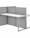 Bush Business Furniture Easy Office 60W 2 Person Cubicle Desk Workstation with 45H Panels